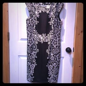R & K. Knee length dress. NWT. Size 16.